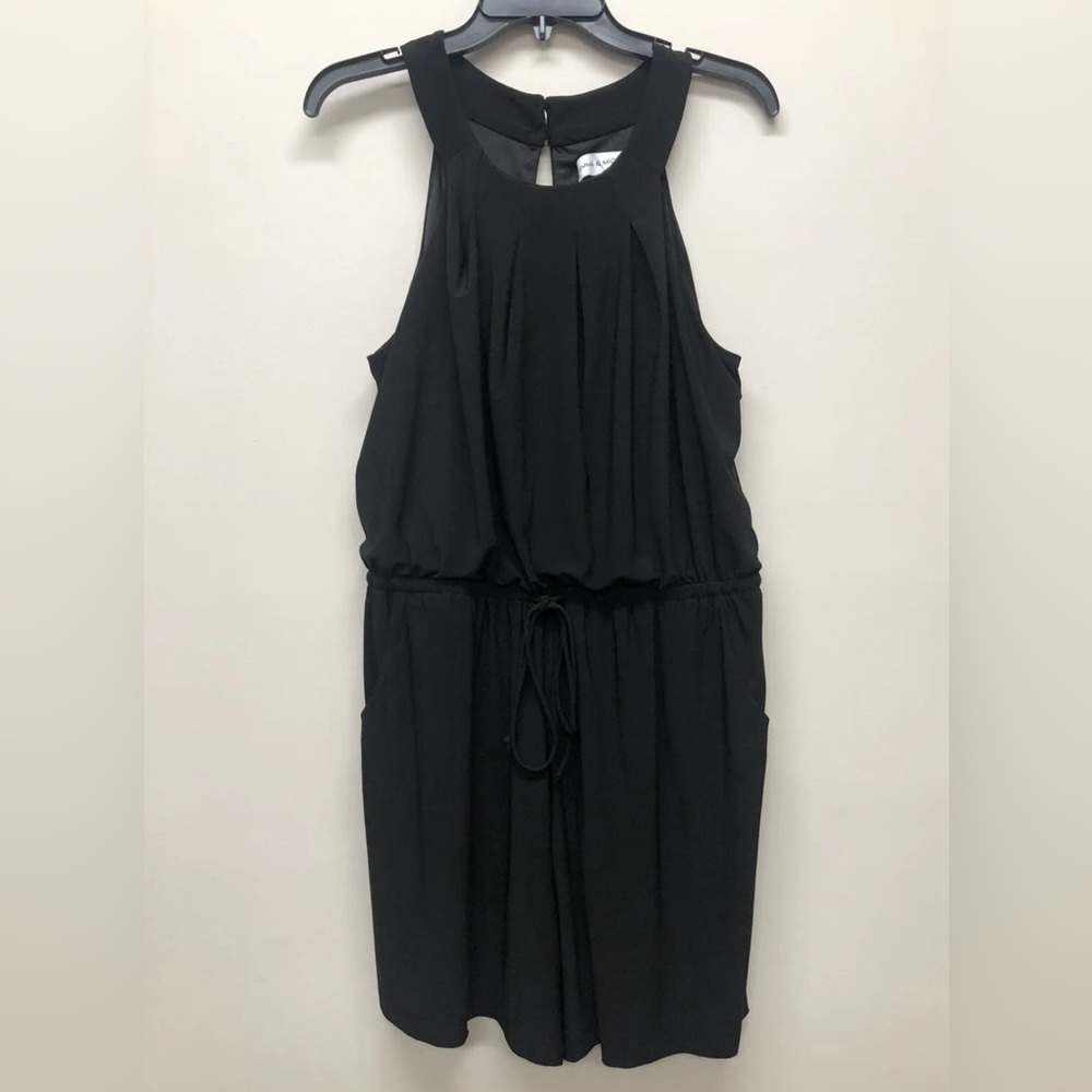 Emma & Michele Black Sleeveless Romper